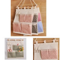 Cotton Fabric Wall Door Cloth Hanging Storage Multi-function Hanging Bag